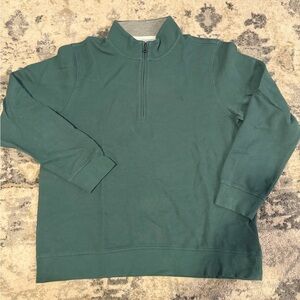 Brooks Brothers green Zip-Up Sweater